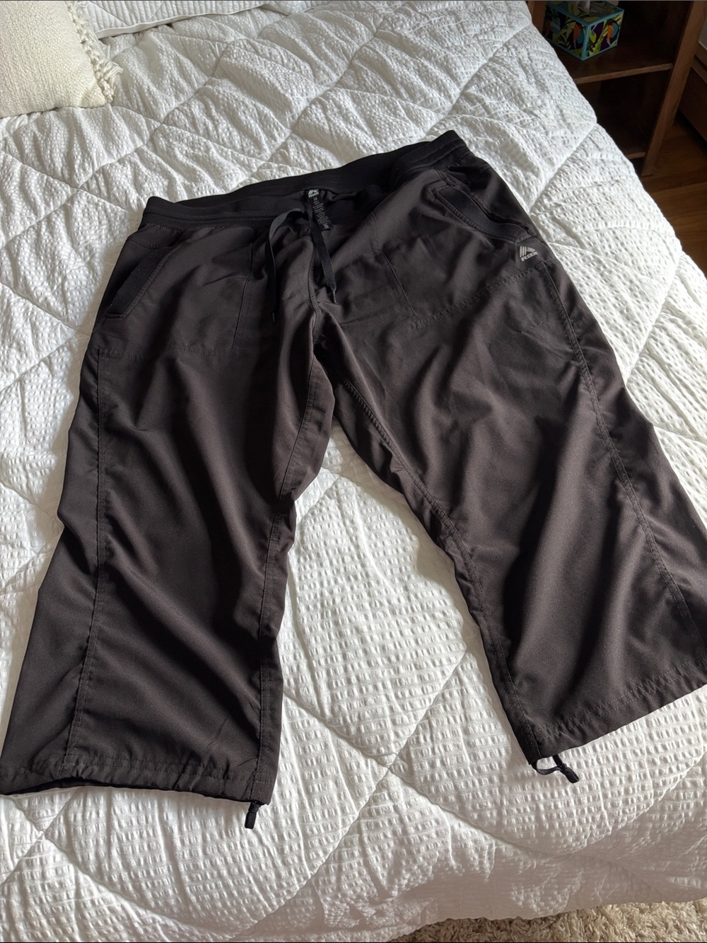 RBX Men's Black Athletic Cargo Jogger Shorts